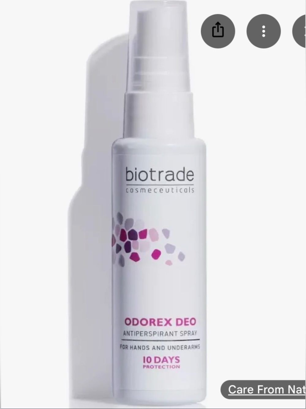 Biotrade Odorex Deo Antiperspirant Spray 10 Days Protection — White/Pink